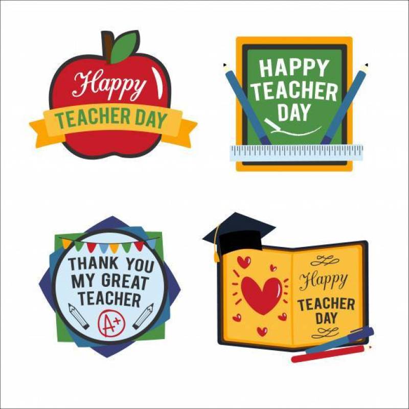 教师节快乐徽章集合