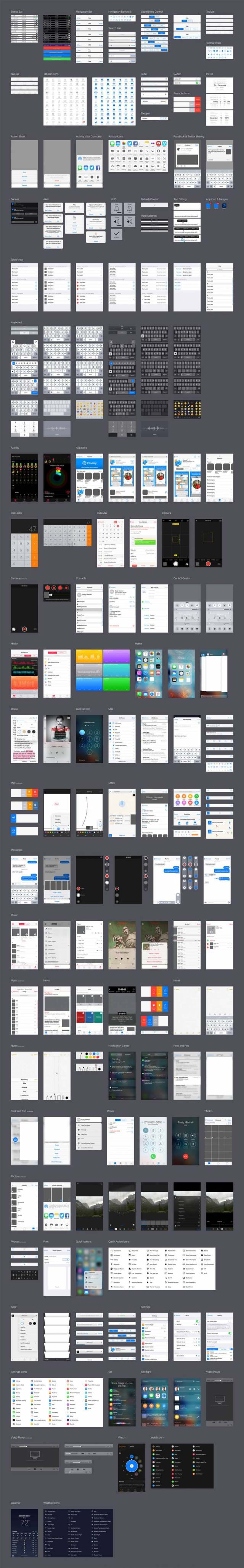 iOS 9.3 iPhone 界面包 iOS 9.3 iPhone 界面包
