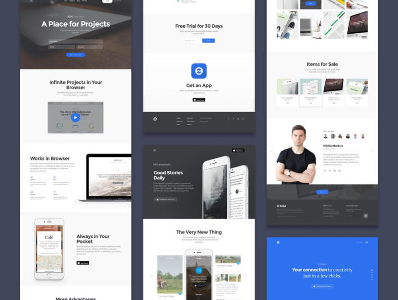 巨大的完全可定制的现代用户界面工具包，贝加尔启动UI工具包