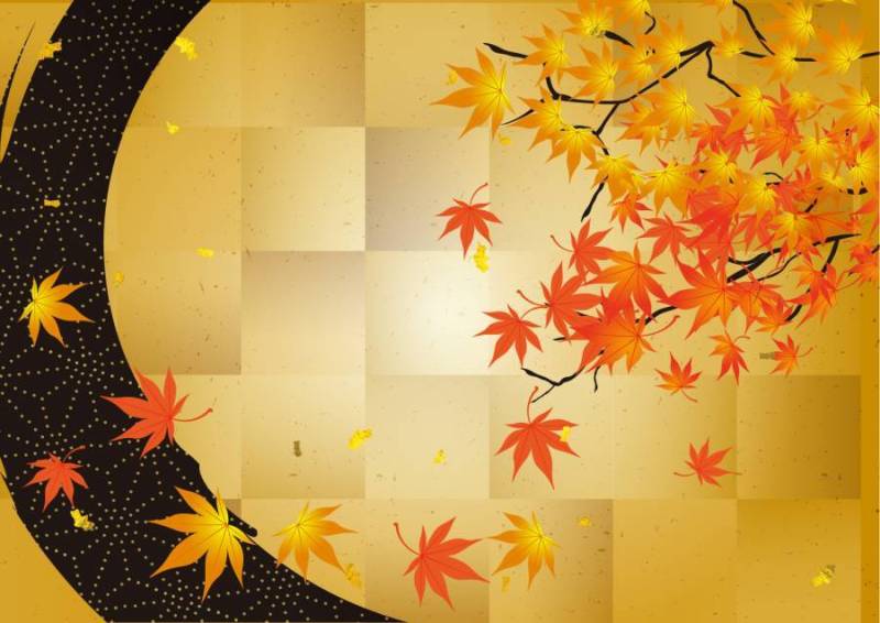 可能在秋季使用的背景材料13