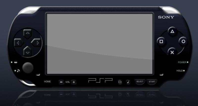 索尼PSP游戏机PSD分层素材