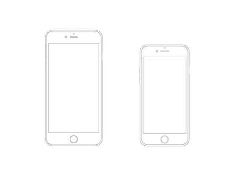 iPhone 6 & Plus Wireframe