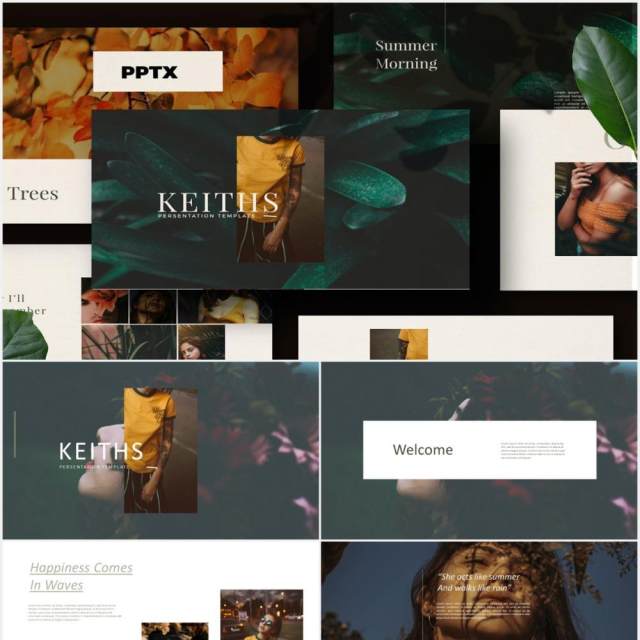 商业公司宣传产品展示介绍PPT模板Keiths - Powerpoint Business Company