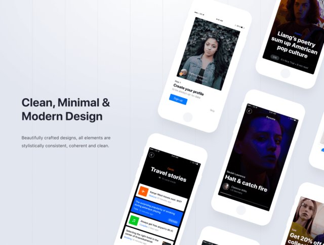 多用途iOS UI套件,超过120个屏幕,Stack UI Kit 多用途iOS UI套件,超过120个屏幕,Stack UI Kit
