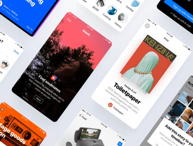 多用途iOS UI套件,超过120个屏幕,Stack UI Kit 多用途iOS UI套件,超过120个屏幕,Stack UI Kit