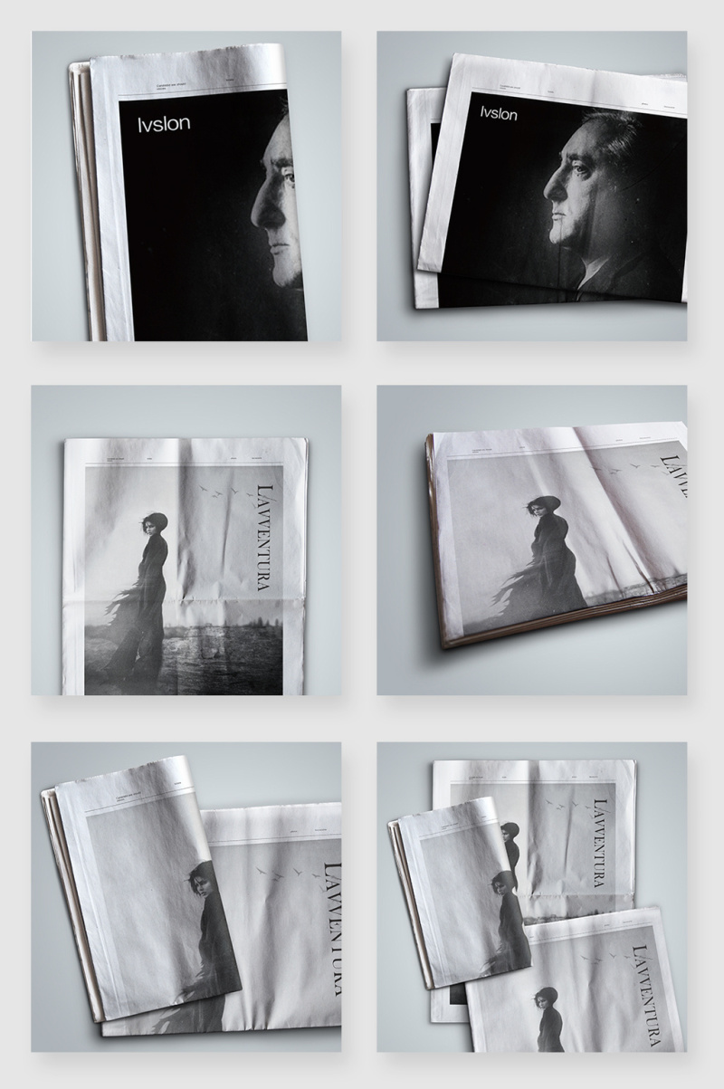 报纸周刊报刊智能贴图样机PSD素材