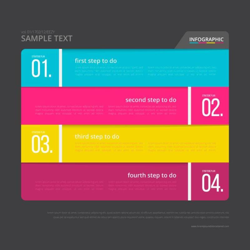 矢量图索引纸与黑色背景模板。