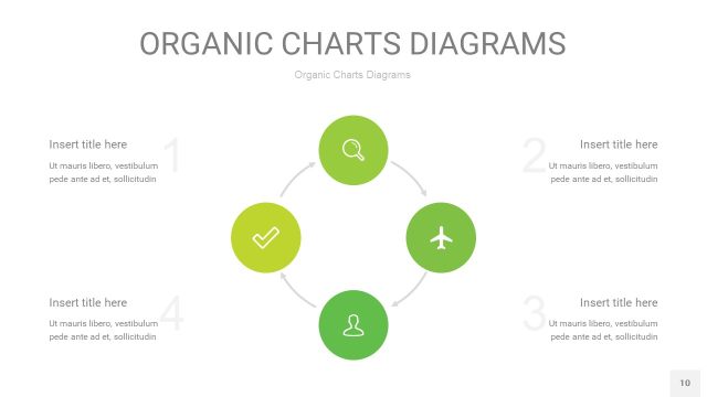 嫩绿色循环PPT图表10