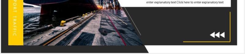 黑色商务大气运输物流动态PPT模板