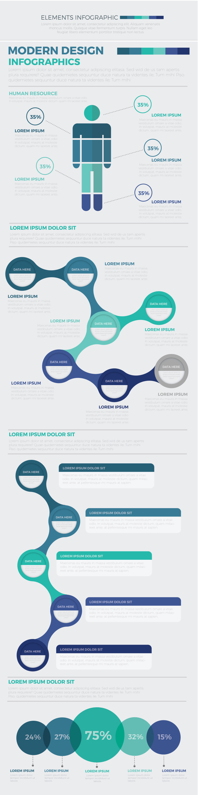 优质信息图表地图元素模板 Infographics Template