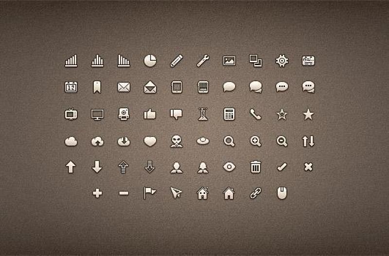 高级像素图标集PSD