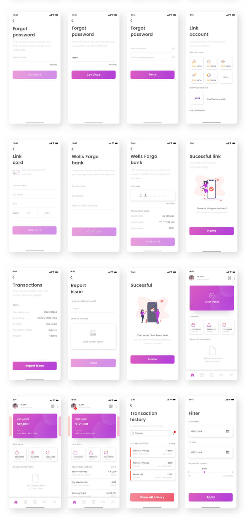 Cen Crypto Wallet App UI套件，Cen Wallet UI套件