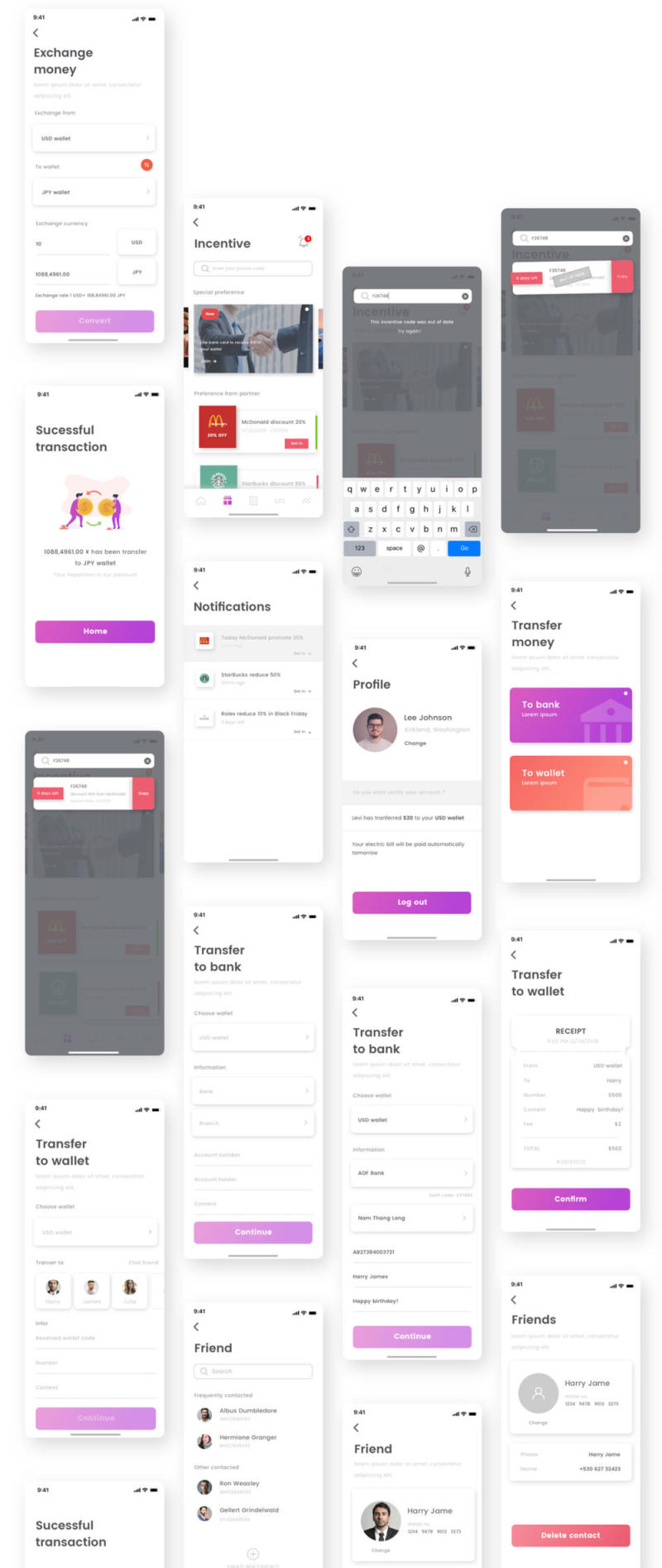 Cen Crypto Wallet App UI套件，Cen Wallet UI套件