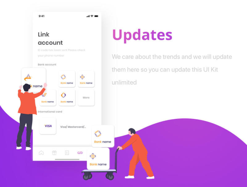 Cen Crypto Wallet App UI套件，Cen Wallet UI套件
