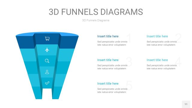 宝石蓝3D漏斗PPT信息图表11 宝石蓝3D漏斗PPT信息图表11