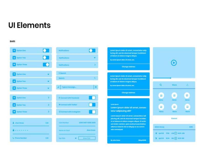 iOS UI线框套件，适用于XD，Illustrator，Photoshop和Sketch。，Mountain iOS UI线框套件