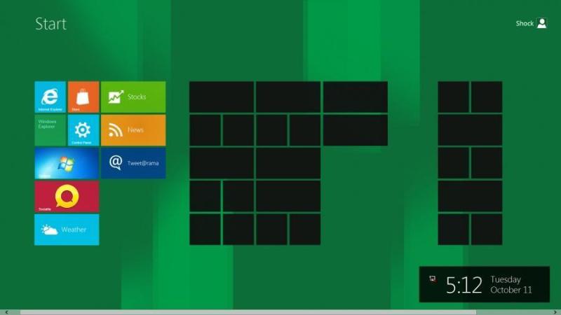 Windows 8 Metro GUI