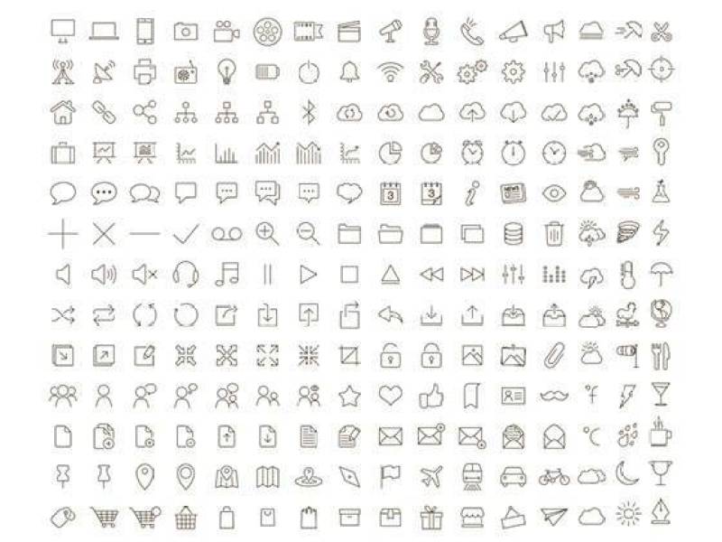 200 Outline Tonicons