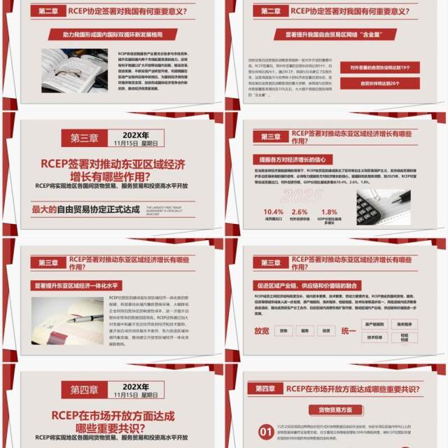 解读区域全面经济伙伴关系协定PPT模板 解读区域全面经济伙伴关系协定PPT模板