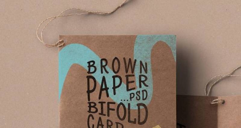 Psd牛皮纸邀请卡