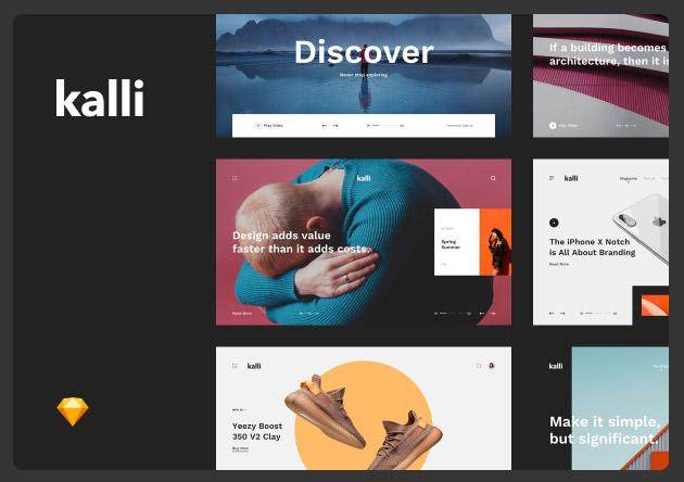 用户界面UI模板Kalli UI Kit