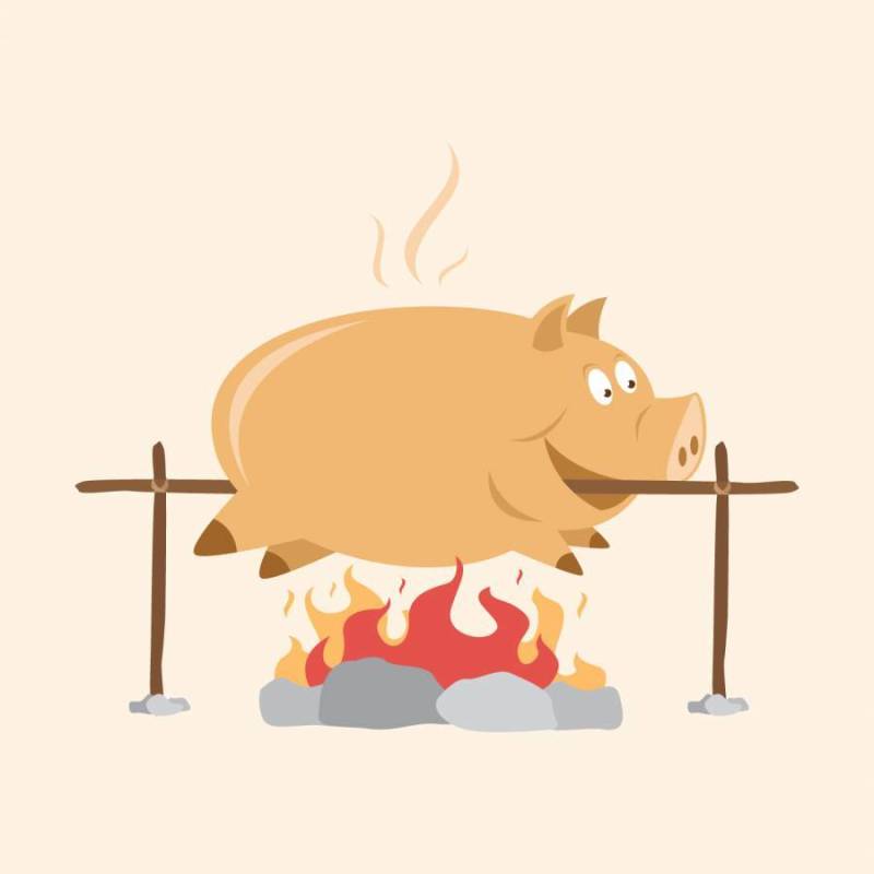 脂肪猪烤图