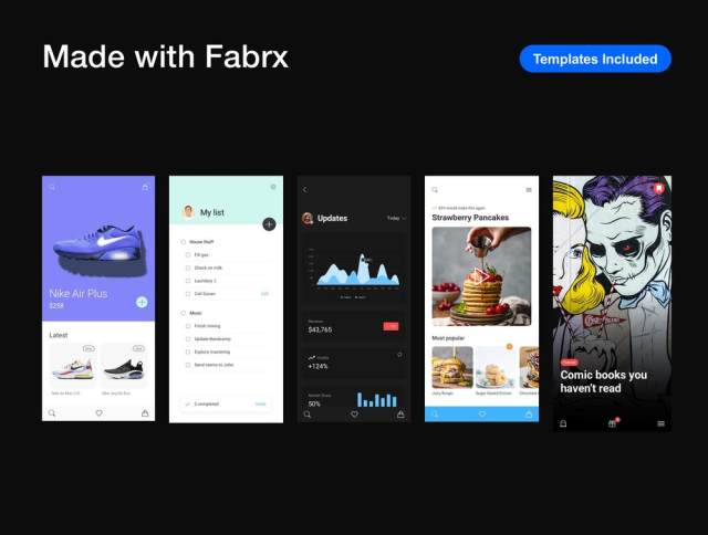 在几分钟内创建线框图，Fabrx设计系统草图