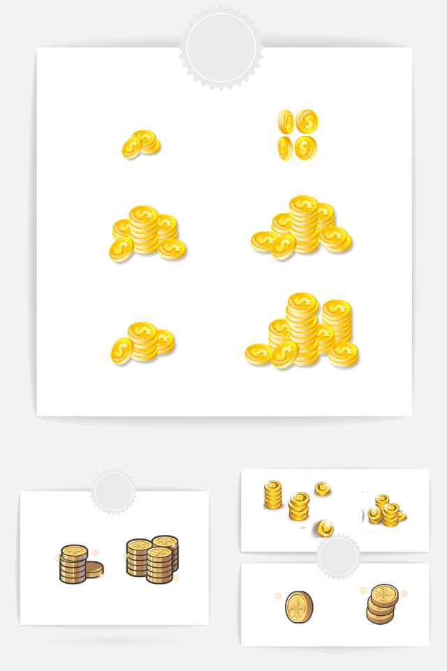 金币铜钱设计素材 金币铜钱设计素材