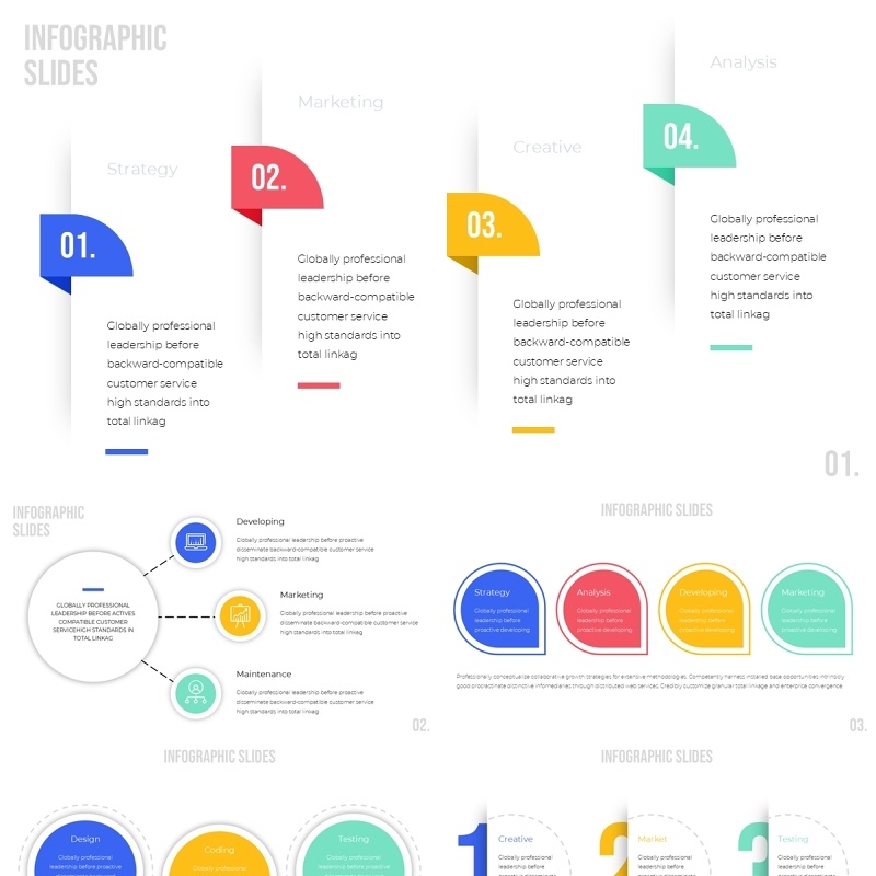 创意信息图表PPT素材infographic