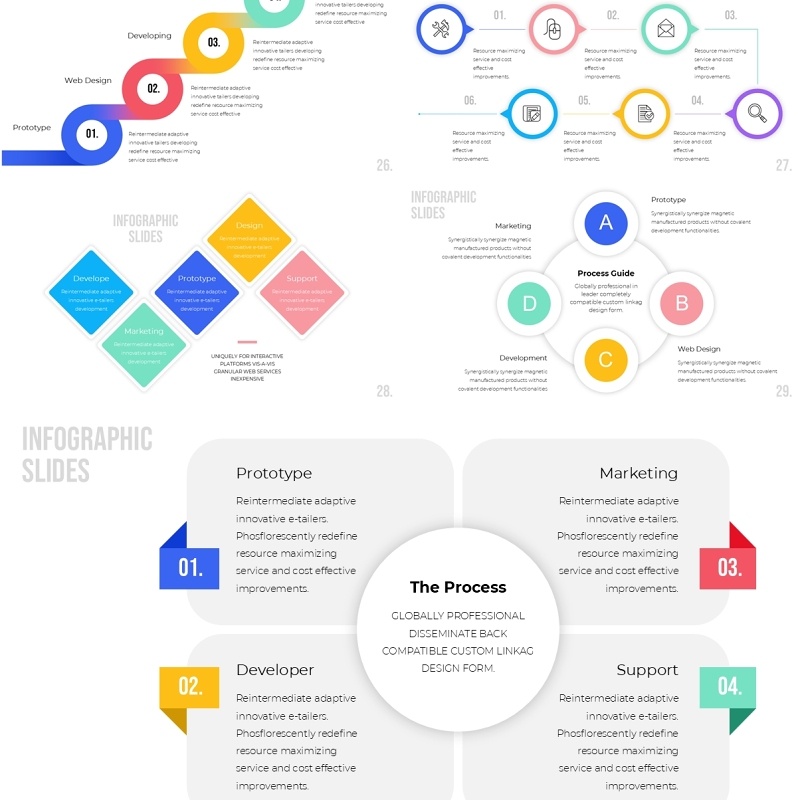创意信息图表PPT素材infographic