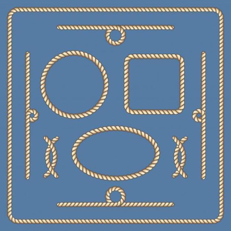 航海绳索矢量帧集