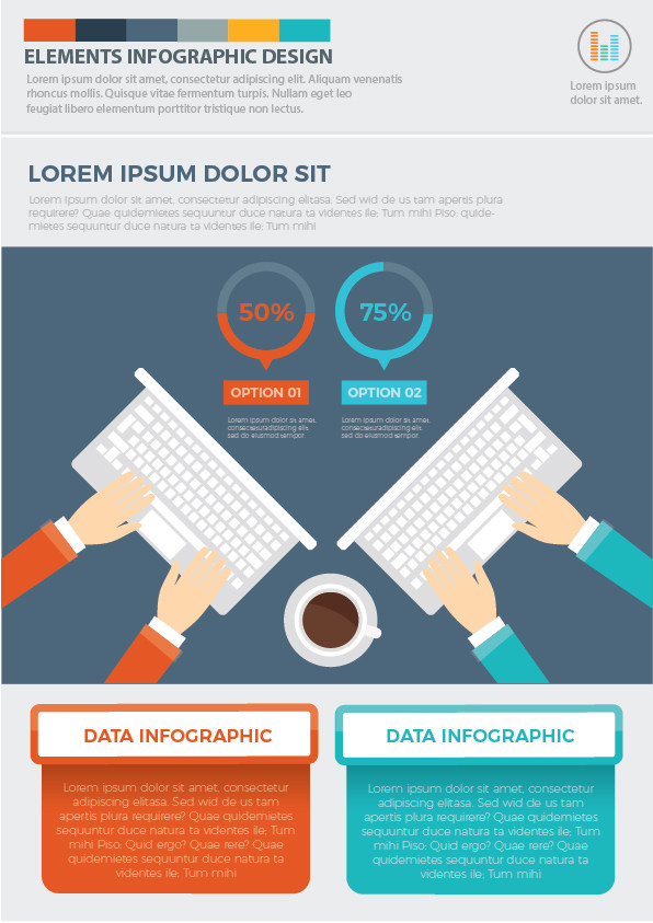 宣传DM单页画册信息图表模板设计 Infographics Template Design 宣传DM单页画册信息图表模板设计 Infographics Template Design
