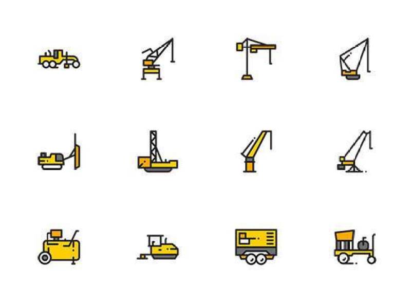 50 枚工程机械图标