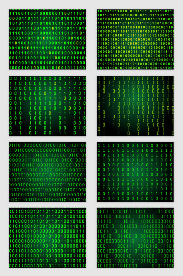 矢量绿色数字科技矩阵底纹图案 矢量绿色数字科技矩阵底纹图案
