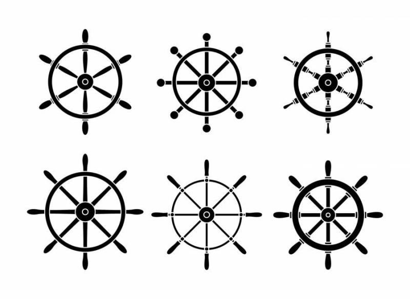 船轮组 矢量