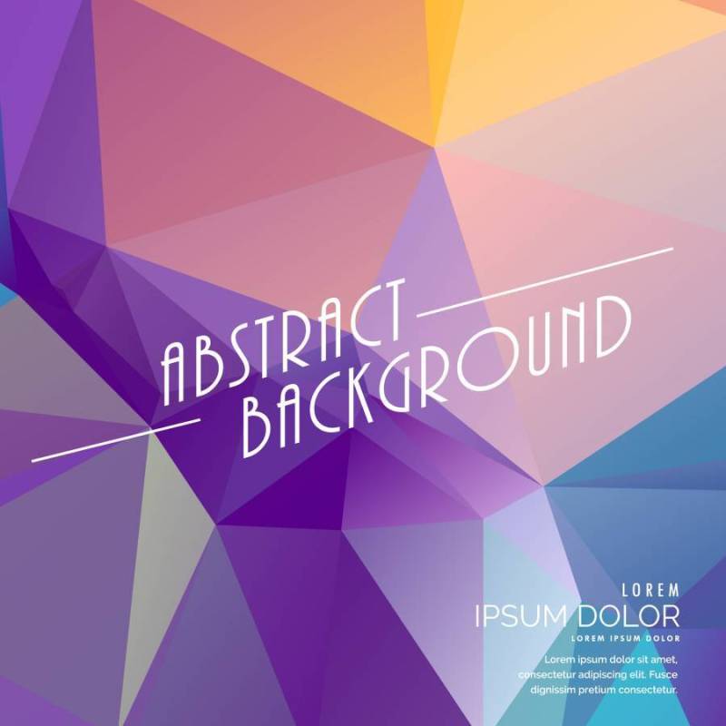 多彩的抽象三角背景
