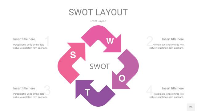 粉色SWOT图表PPT25 粉色SWOT图表PPT25