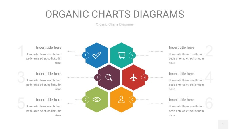 多色循环PPT图表1