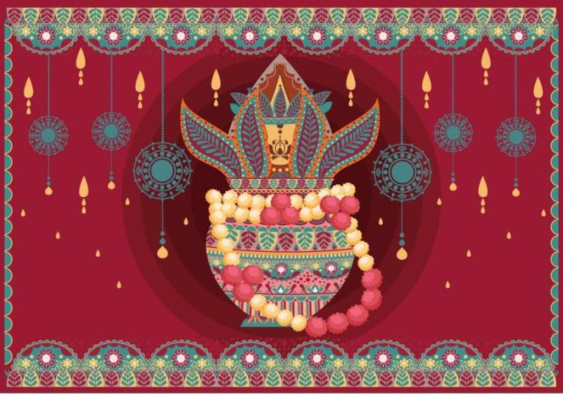 卡拉什插画图案矢量