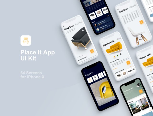 “Place It”是世界上最强大的家具素描套件，专为iOS设计，Place It UI Kit