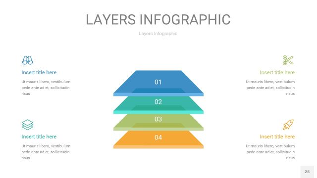 多彩3D分层PPT信息图25 多彩3D分层PPT信息图25