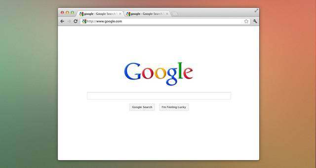 Chrome浏览器Psd Mockup