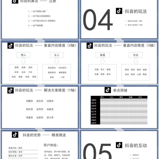 简约某音短视频运营培训课程PPT模板