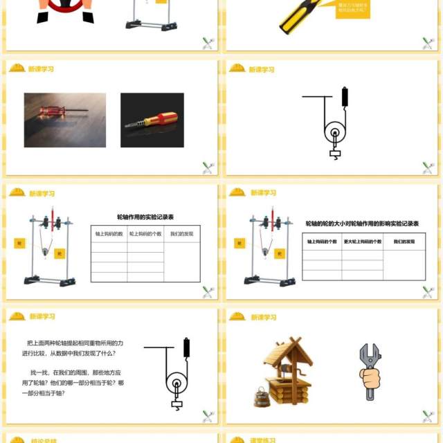 教科版六年级科学上册轴轮的秘密PPT模板