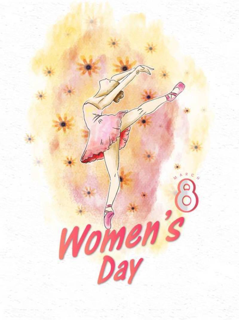 手绘妇女节海报