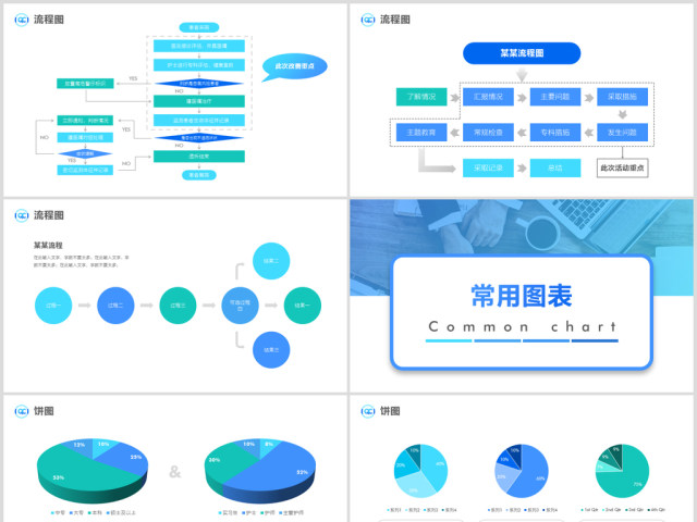 原创QC小组品管圈常用数据图表成果汇报ppt-版权可商用