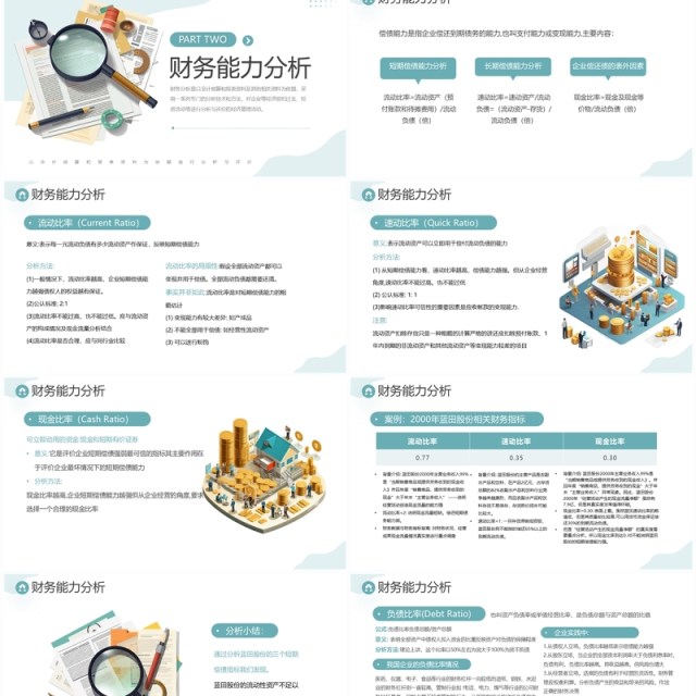 企业财务管理经营分析方法PPT模板