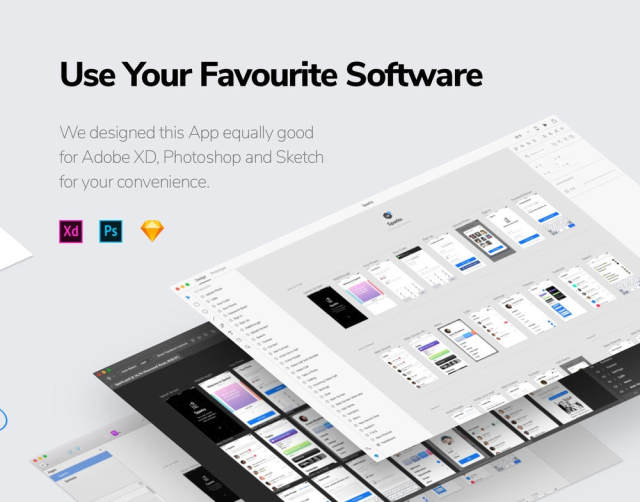适用于Photoshop，Sketch＆XD的iOS 11消息应用套件，Sparks iOS 11 UI套件