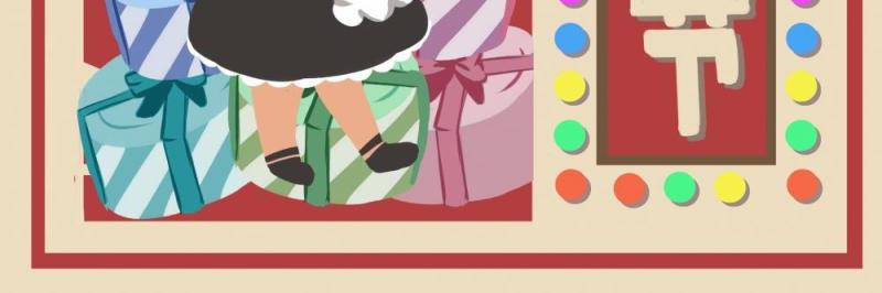 卡通手绘民国风新年春节年货节插画PSD大字报素材70