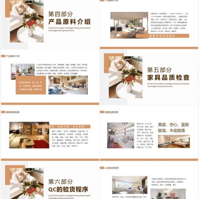 品牌家具品质知识培训动态PPT模板 品牌家具品质知识培训动态PPT模板